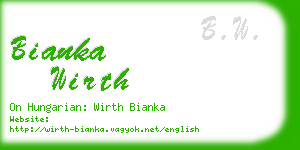 bianka wirth business card